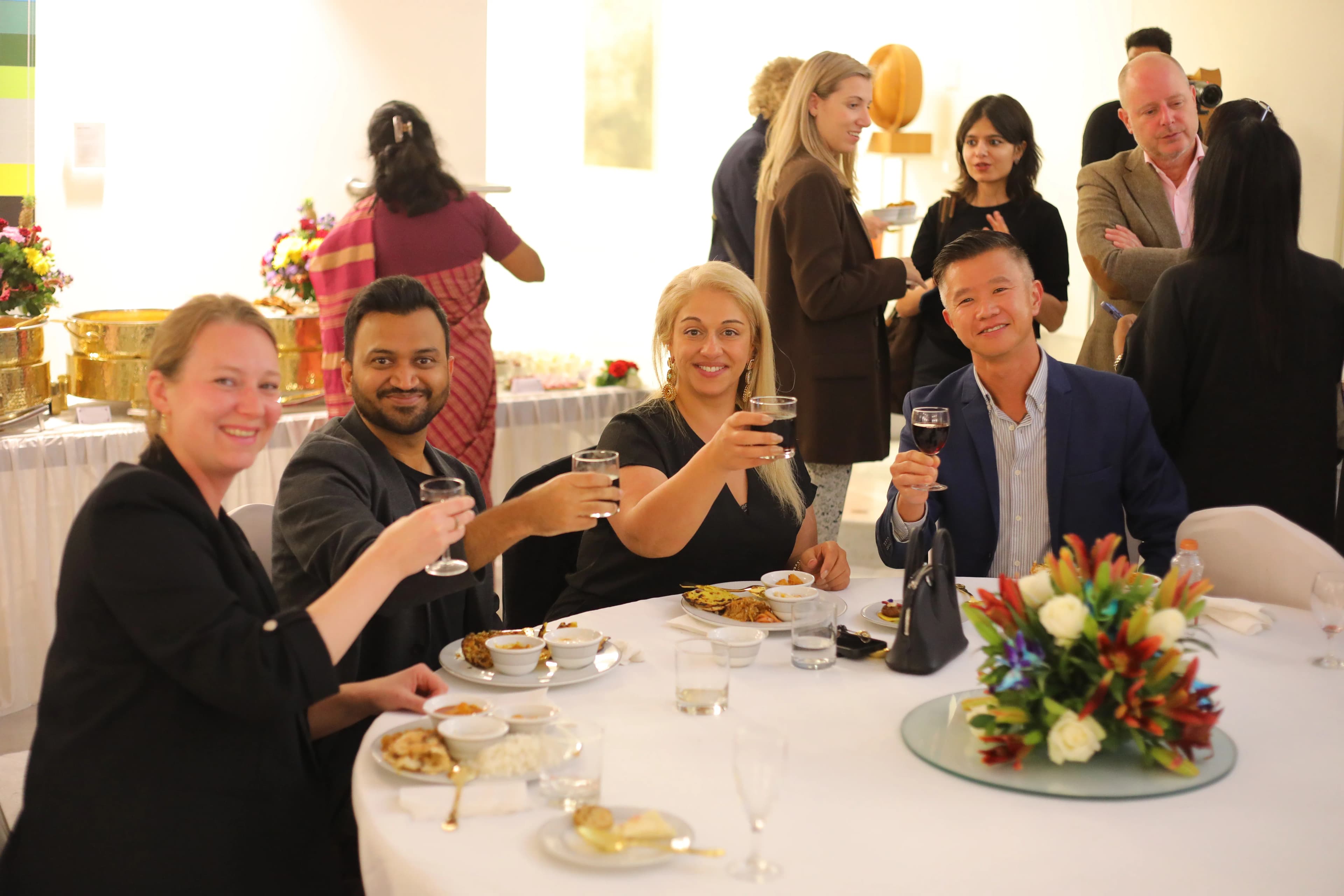 Reception and networking moment at TASI