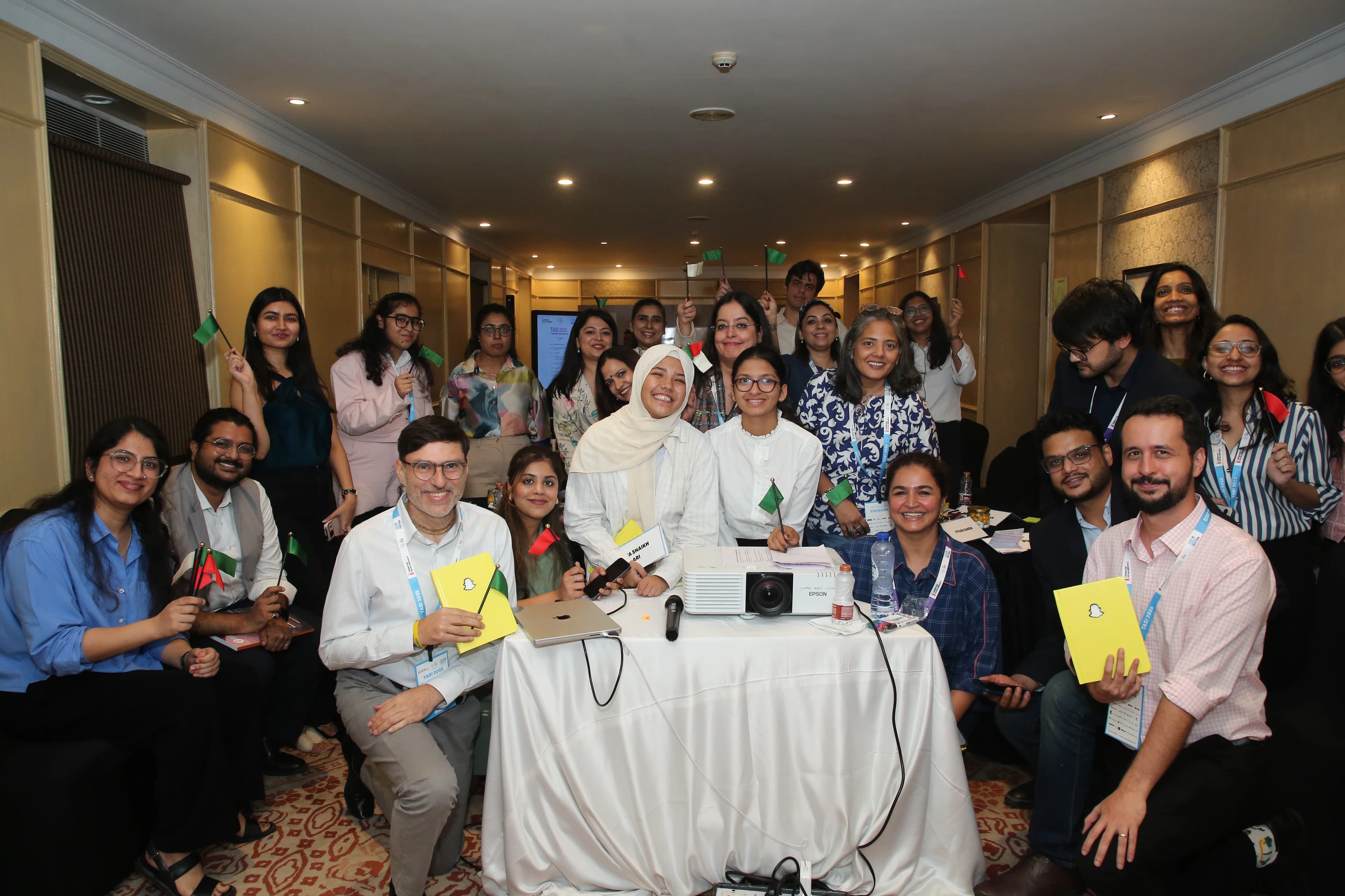 Workshop participants engaging in a TASI session